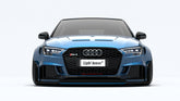 Audi RS3 8V.5 2018 2019 2020 with Aftermarket Parts - V1 Front Lip Carbon Fiber / FRP from SPECTER PLUS
